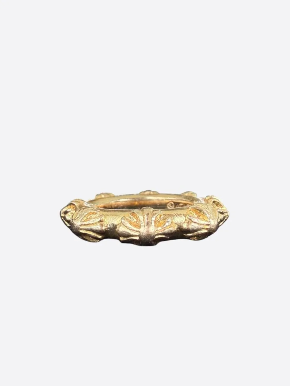 Chrome Hearts 22K Cross Vine Band Ring